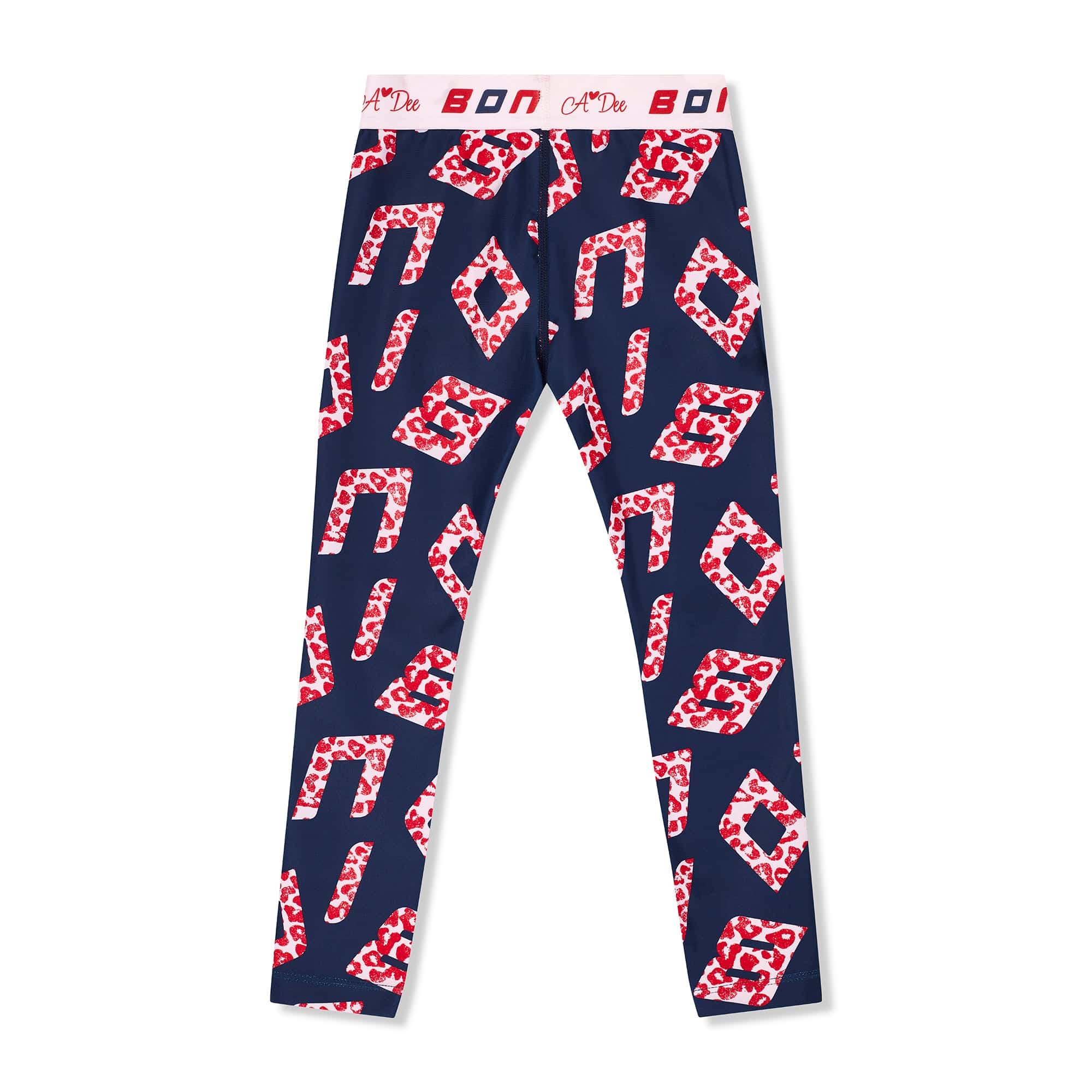 BONINI BY A DEE - Letter Print Sport Legging Set - Blue Navy