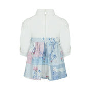 LAPIN HOUSE - Hello Floral Pinafore Dress - Blue