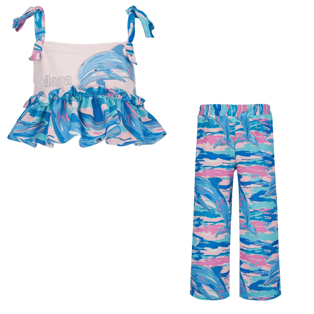 Daga -Ocean Kiss Trouser Set - Blue