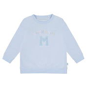 MITCH & SON - Addy Loopy Badge Crewneck Tracksuit - Pale Blue