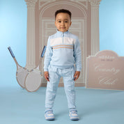 MITCH & SON - Classic Collection Samson - Quarter Zip Tracksuit - Sky Blue