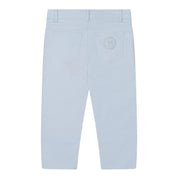 MITCH & SON - Andre & Arden Knitted Polo Top & Trouser Set - Pale Blue