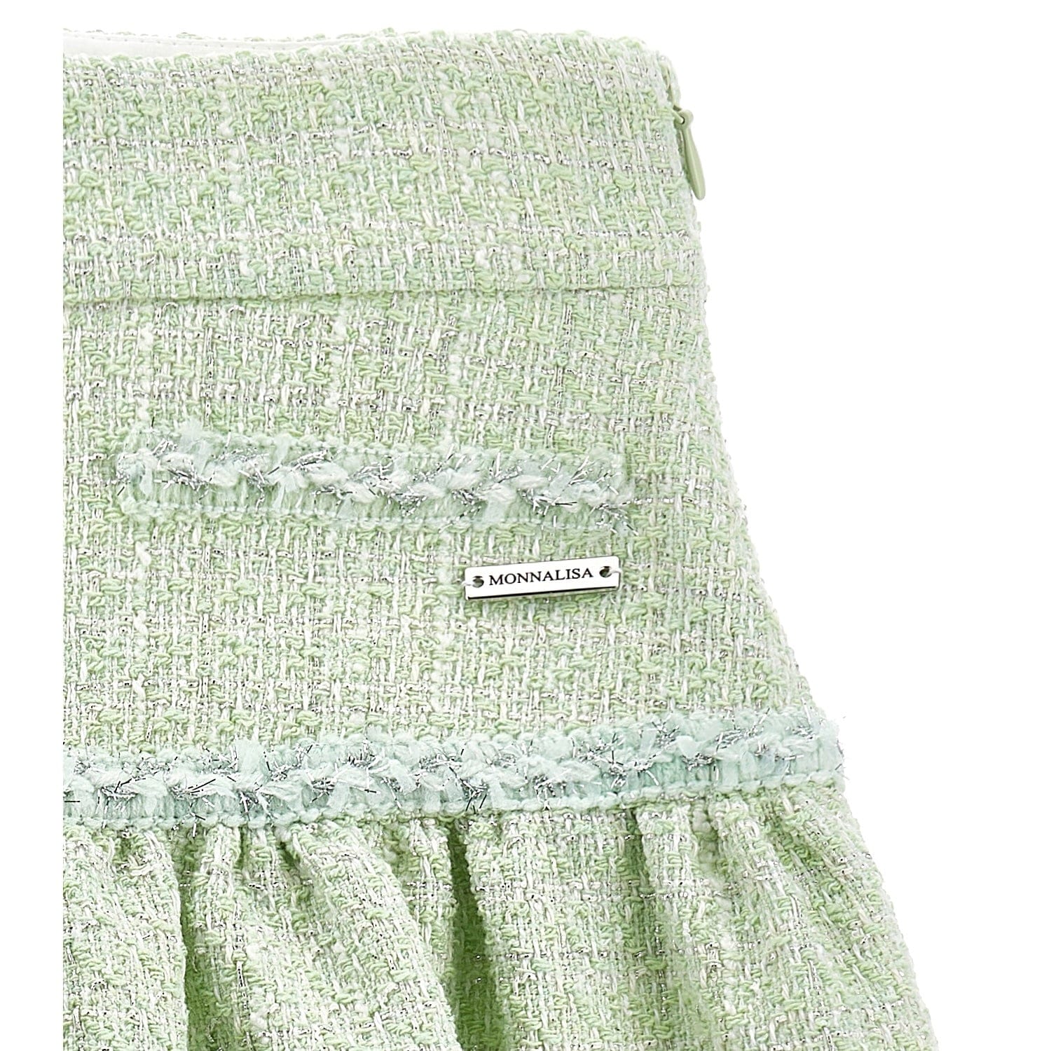 MONNALISA - Chic Top & Skirt Set - Mint