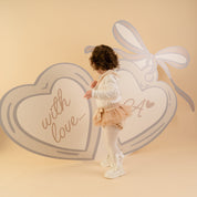 LITTLE A - Little Locket Emeyle Tulle Jam Pant Set - Snow White