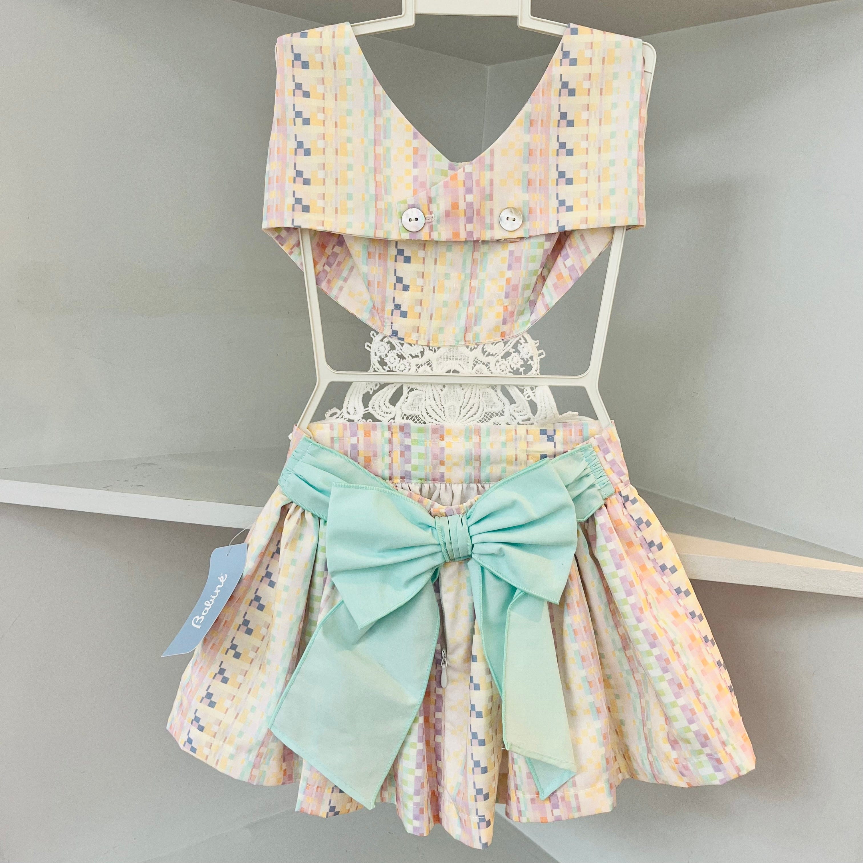 BABINE - Exclusive Cut Out Abstract Dress   - Mint