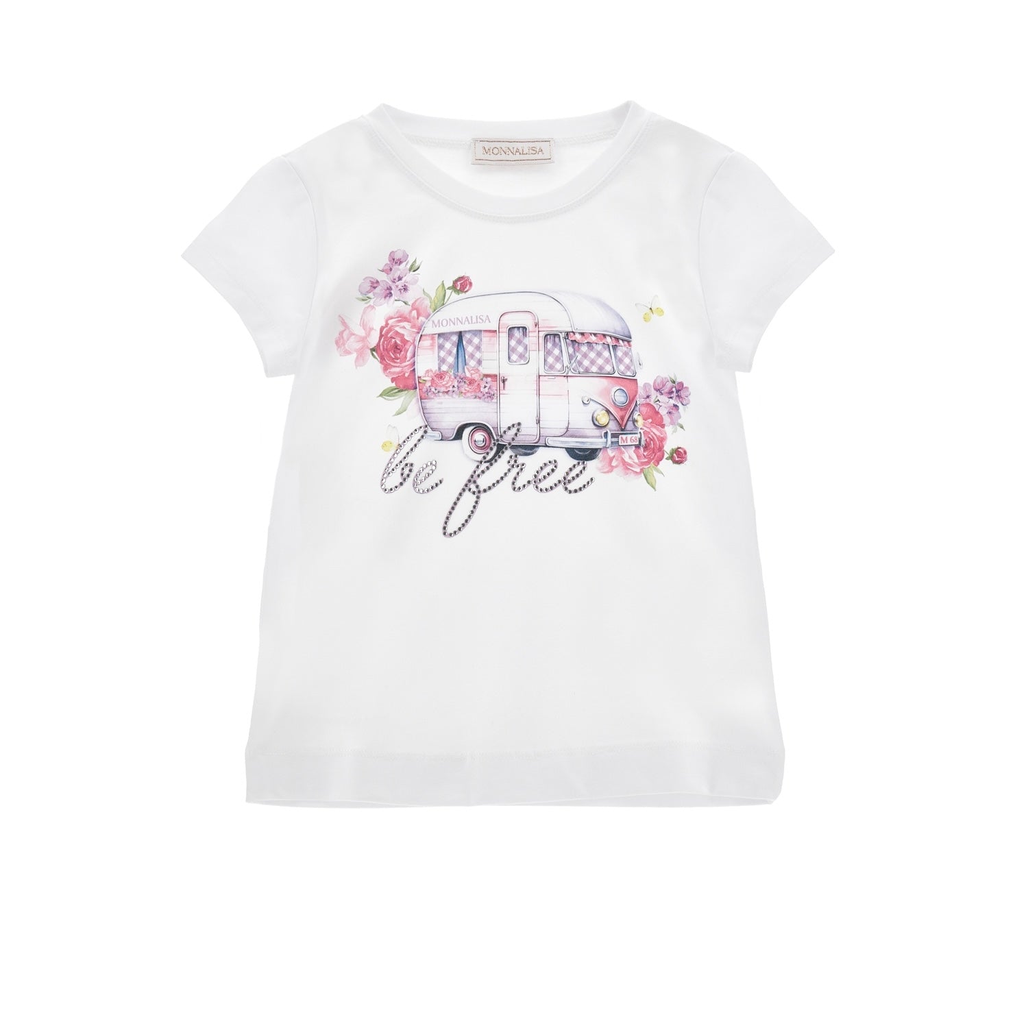 MONNALISA -  Be Free Top & Denim Short Set - Lilac