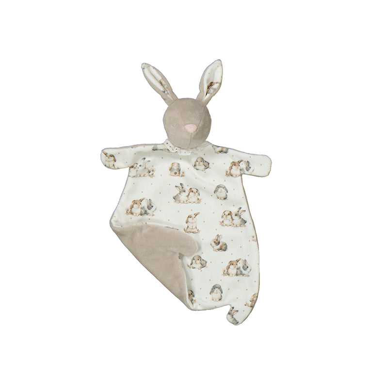 MAYORAL - Bunny Babygrow With Hat, Bibs, Blanket & Comforter - Natural