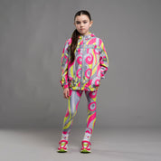 BONINI BY A DEE - Future Printed Tape Jacket - Hot Pink