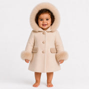 Bimbalo - Fur Hood & Cuff Traditional Coat - Tan
