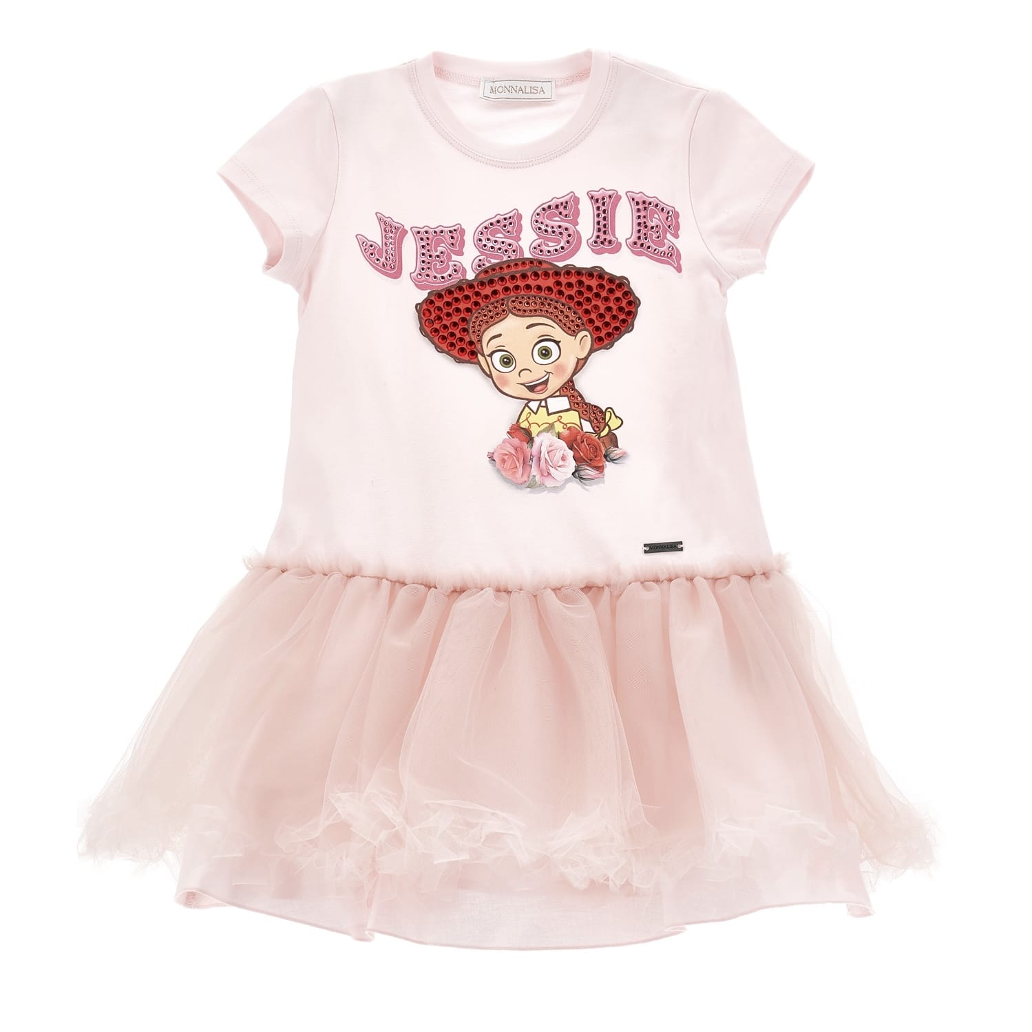 MONNALISA - Toy Story Jersey Tulle Dress - Pink