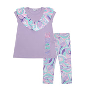 A DEE - Nadeen Popping Pastels Print Legging Set - Lilac