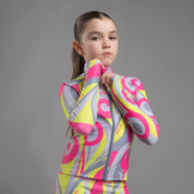 BONINI BY A DEE - Revive Printed Zip Up Top  - Hot Pink