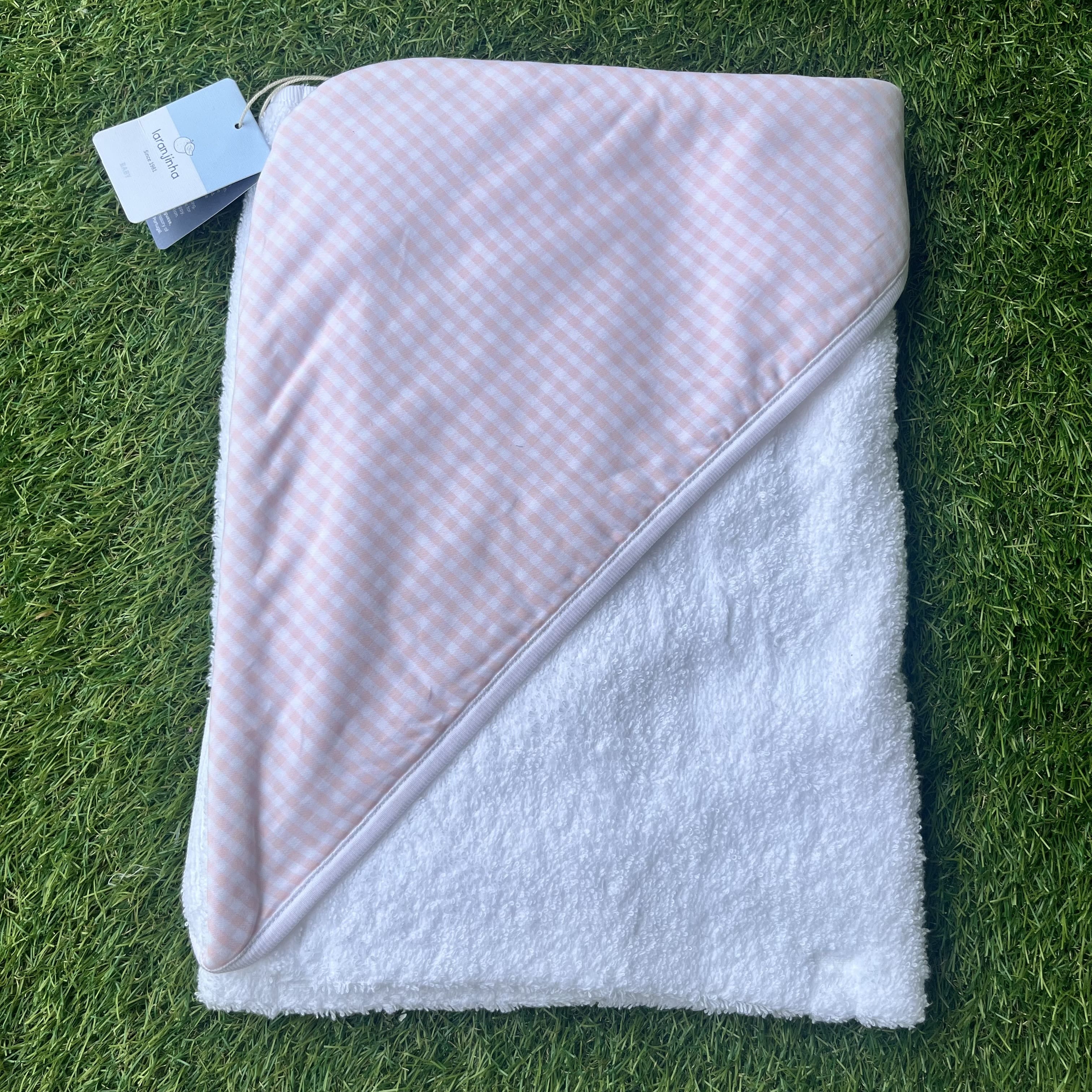 LARANJINHA PINK GINGHAM TOWEL