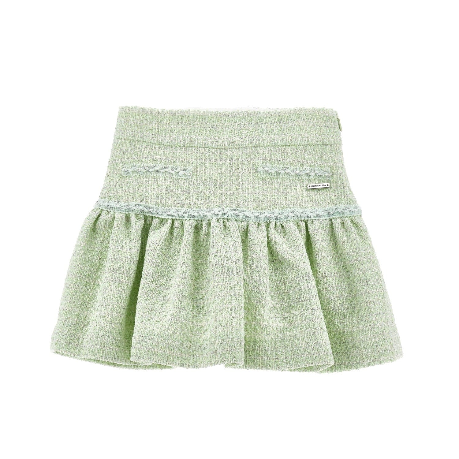 MONNALISA - Chic Top & Skirt Set - Mint