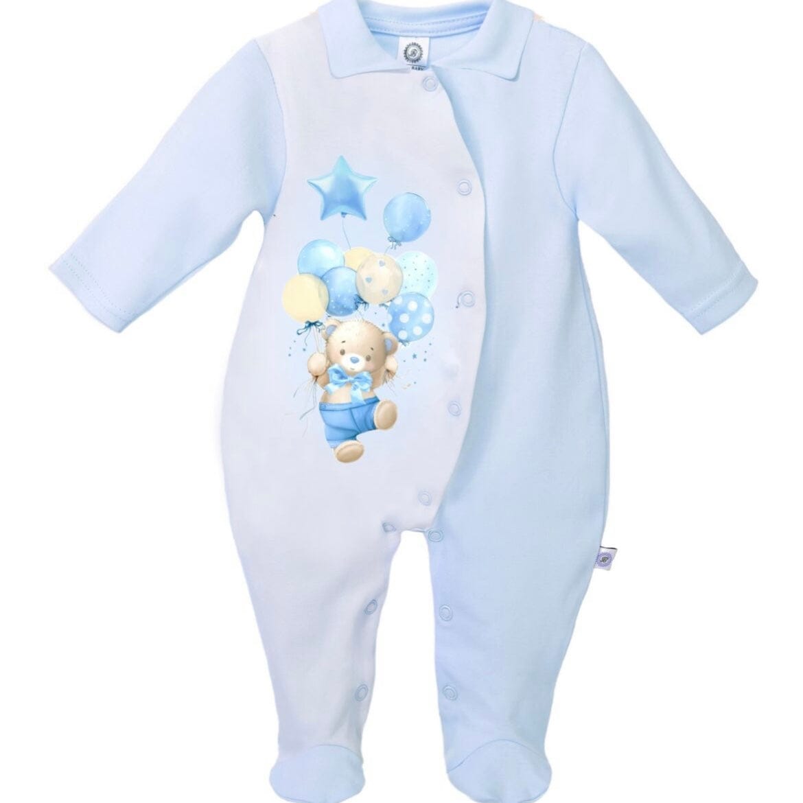 FIRST BABY - Party Babygrow - Blue