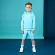 MITCH & SON - Henry & Hunter JNR Hoody Three Piece Short Set - Turquoise