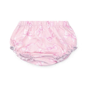 LITTLE A - Perfectly Pink Opal Bow Print Dress - Pink Blossom