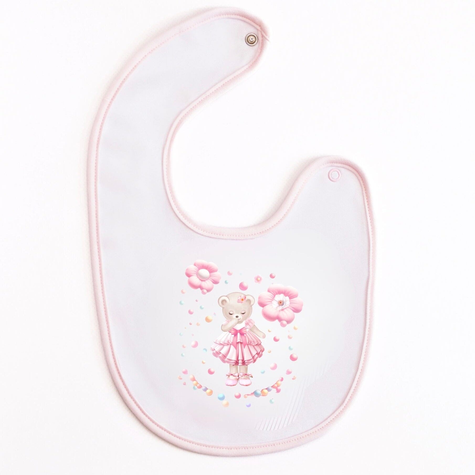 FIRST BABY - Bubbles Bib  - Pink