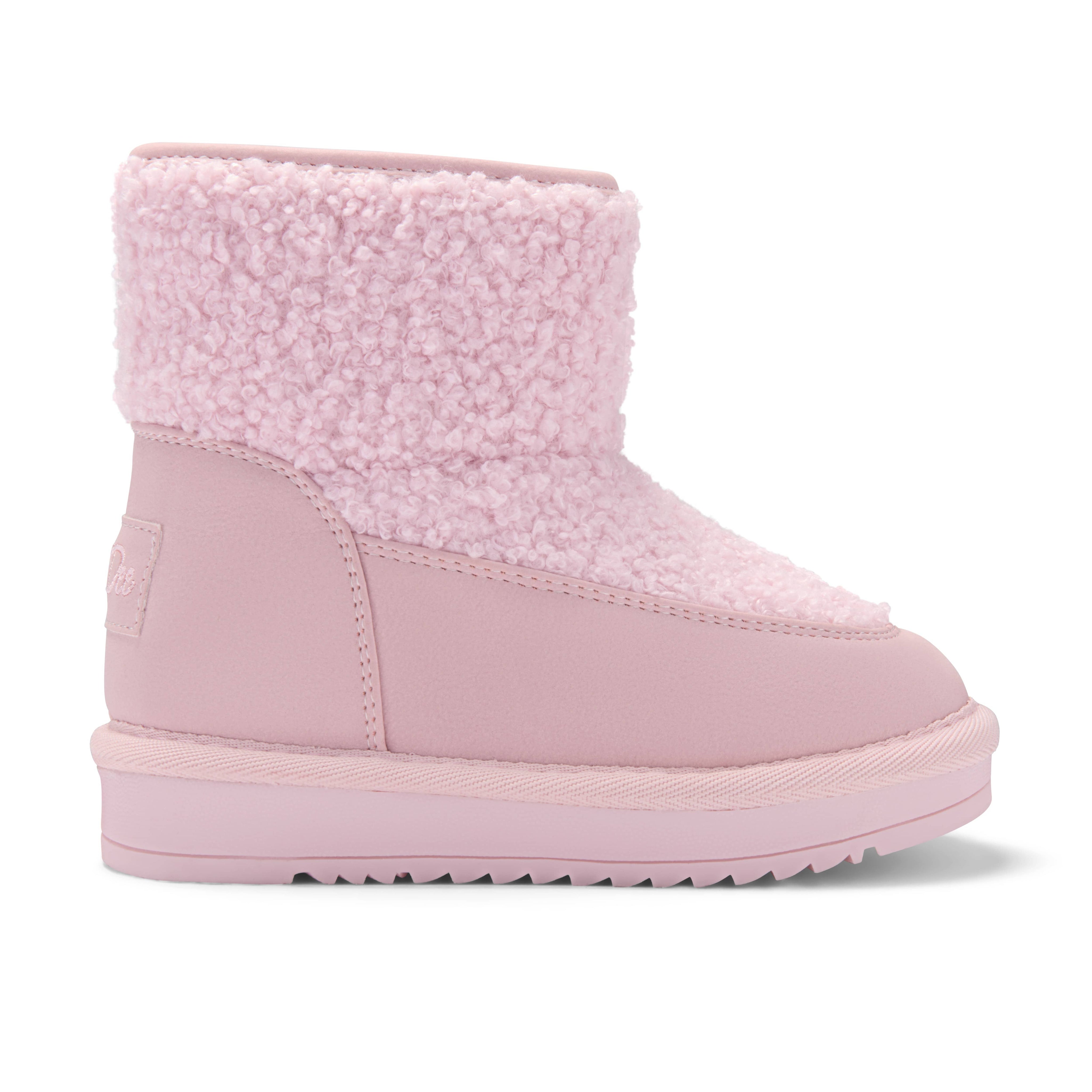 A DEE - Teddie Boucle Boot - Pale Pink