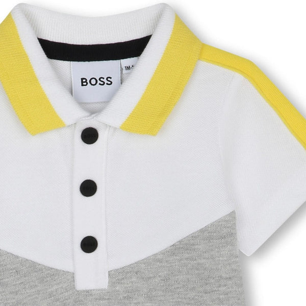 HUGO BOSS - Boss Polo Romper - Grey