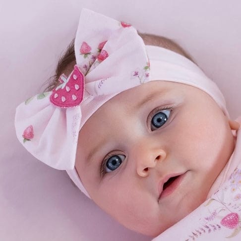 FIRST BABY - Strawberry Hairband  - Pink