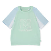 MITCH & SON - Ollie Blue Breeze Poly Logo Short Set - Miami Mint