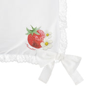 MONNALISA - Strawberry Blanket - White
