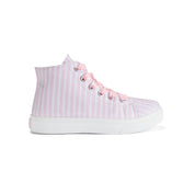 A DEE -  Jazzy Heavenly Hydrangea Canvas Hightop Trainer - Pink Blossom