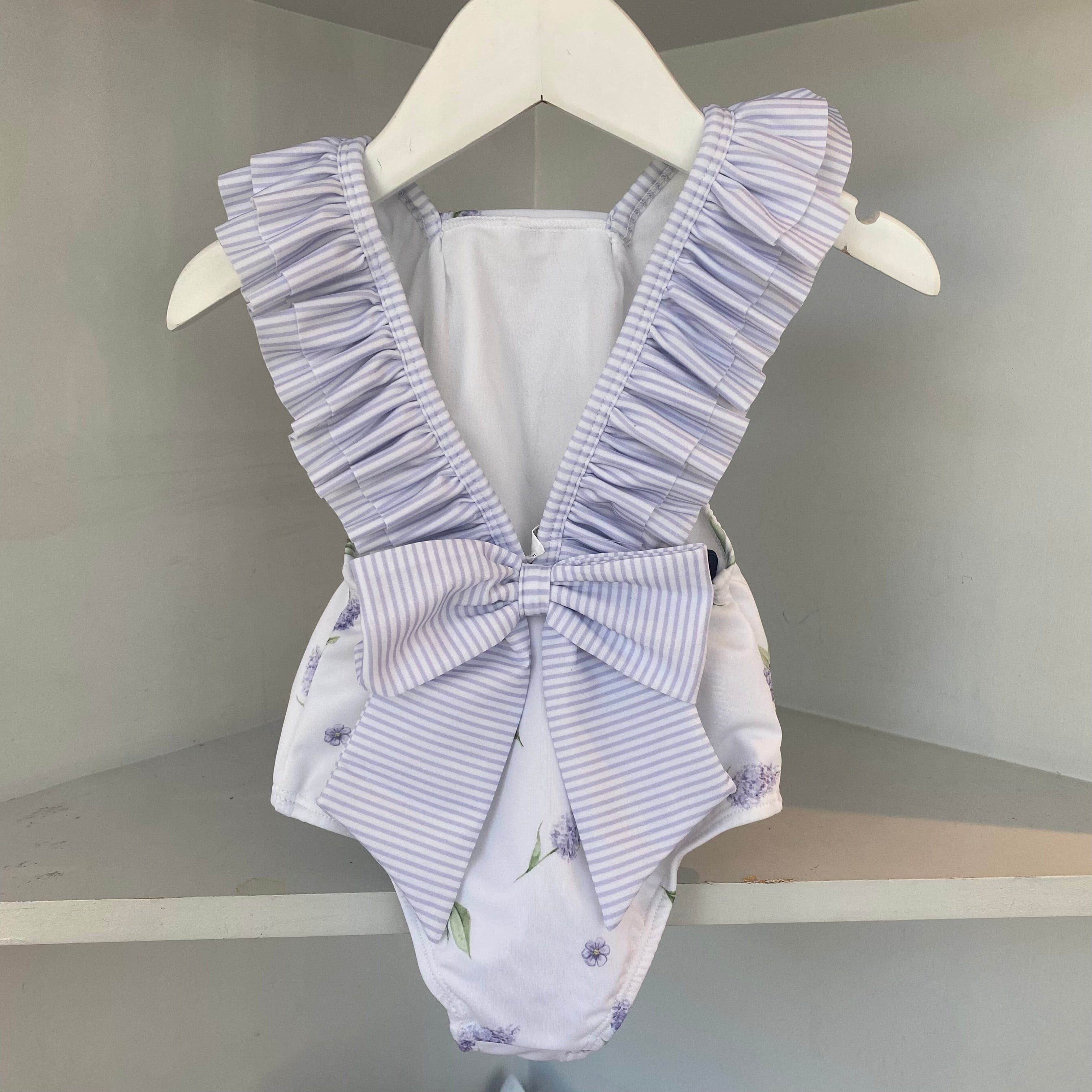 MEIA PATA -  Lavender Print Aruba Swimsuit - Lilac