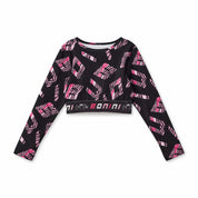 BONINI BY A DEE - Tape Waistband Legging Inspire & Long Sleeve Sports Top Power - Black