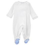 MONNALISA - Beach Hut Babygrow  - White