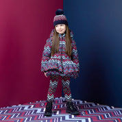 A DEE - Chevron Charm Ava Chevron Print Jacket - Navy