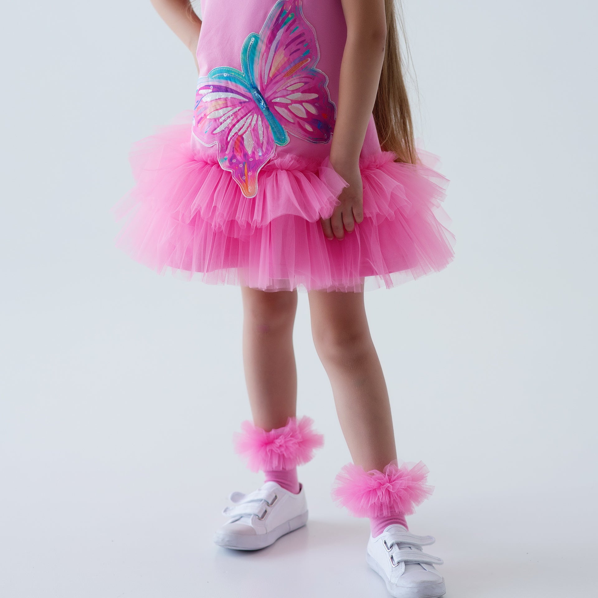 Daga - Pink Paradise Butterfly Tutu Dress - Pink