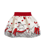 MONNALISA - Dalmatian Blouse, Jumper &  Skirt Set - Red