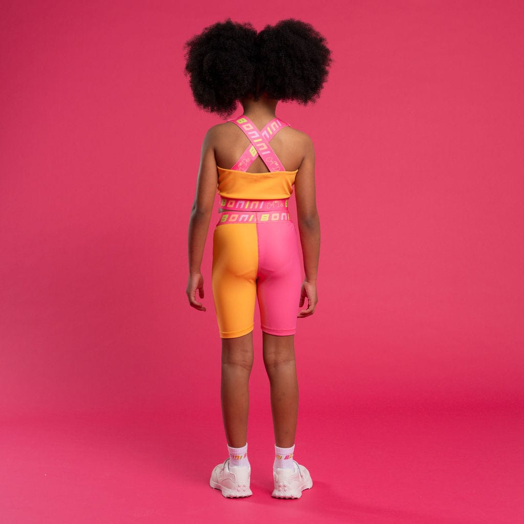 BONINI BY A DEE - Flex & Spin Colourblock Crop Top & Shorts - Hot Pink