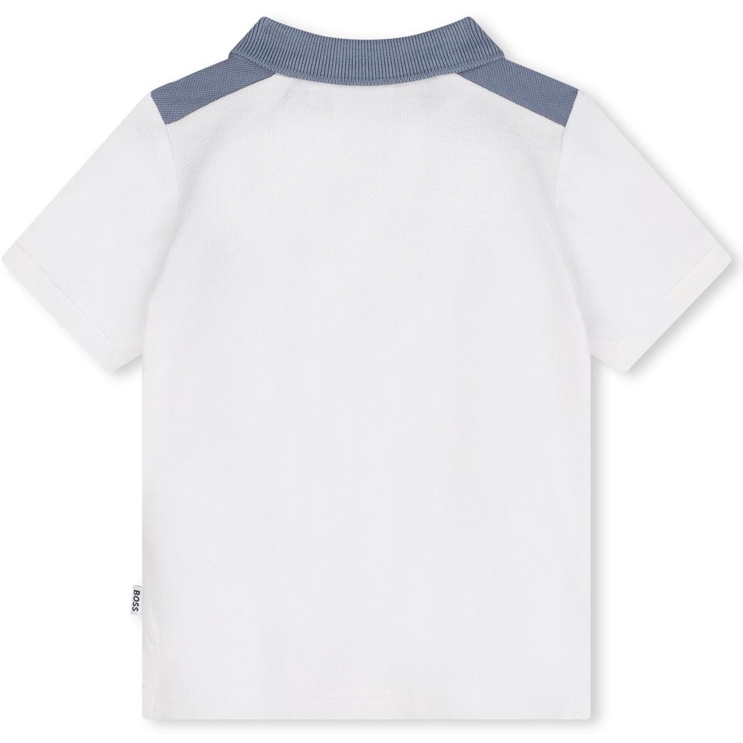 BOSS - Toddler Colour Block Polo -  Blue