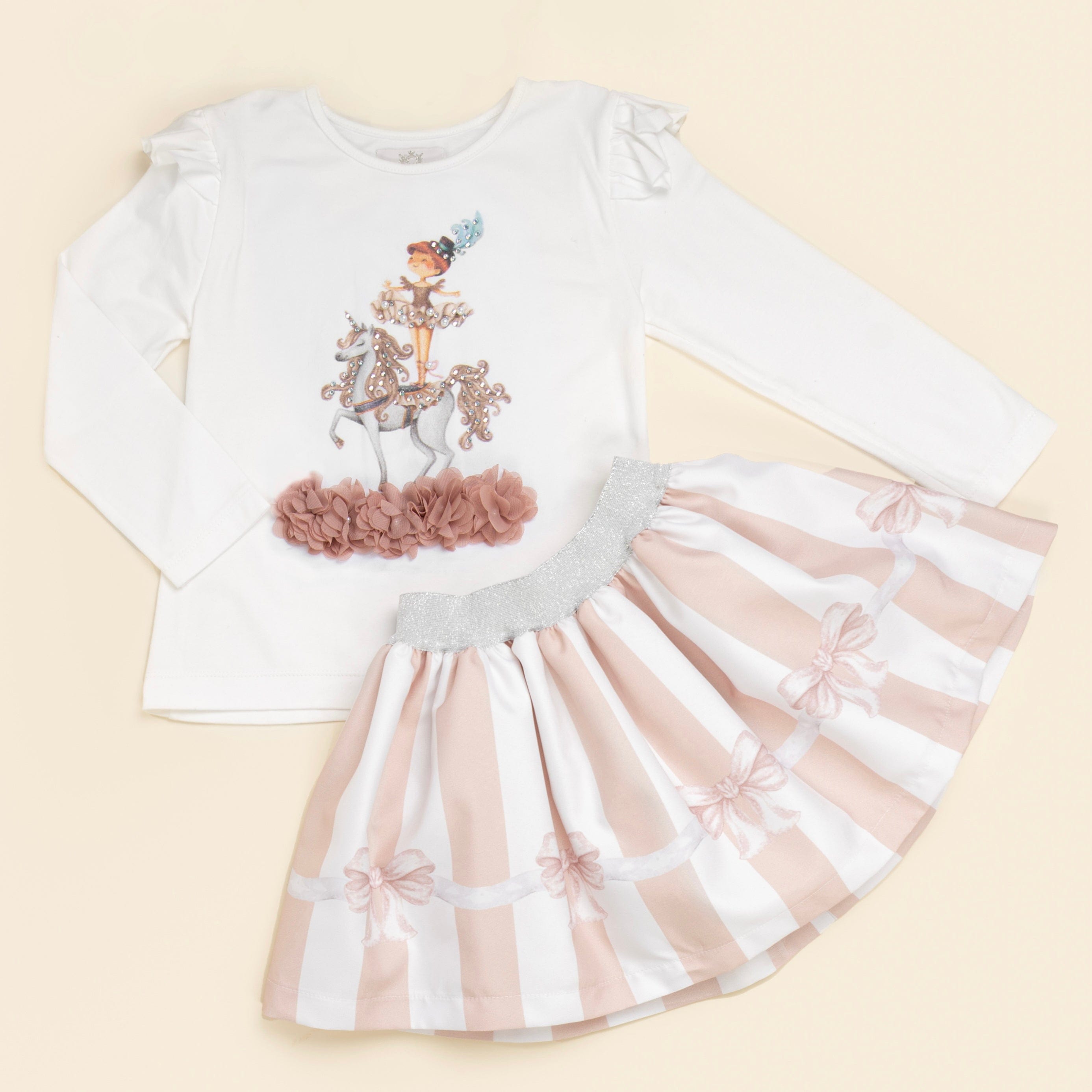 CARAMELO KIDS - Circus Skirt Set - Mink