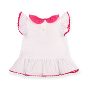 LITTLE A - Cutie Frutti Phoebe Cherry Legging Set - White