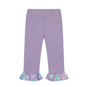 A DEE -  Naomi Popping Pastels Bow Artwork Legging Set - White