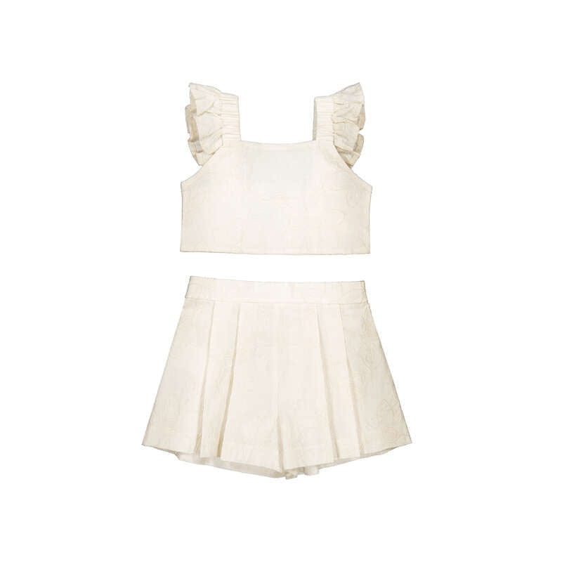 MAYORAL -  Classic Short Set - Natural