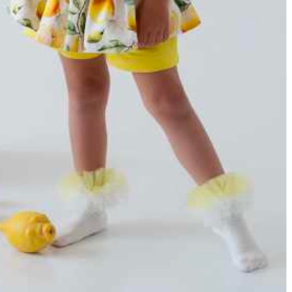 Daga - Sunny Lemons Tutu Socks - Yellow