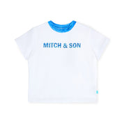 MITCH & SON - Harold & Hugo  JNR T Shirt & Space Dye Swim Short - Bright Blue