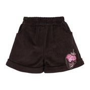 Daga - Chocolate Teddy  Sweatshirt Cord Short Set - Pink