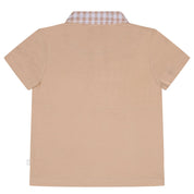 MITCH & SON - Tate Sandy Shores Gingham Polo Set - Sand