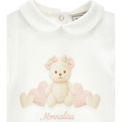 MONNALISA - Teddy  Babygrow  - Cream