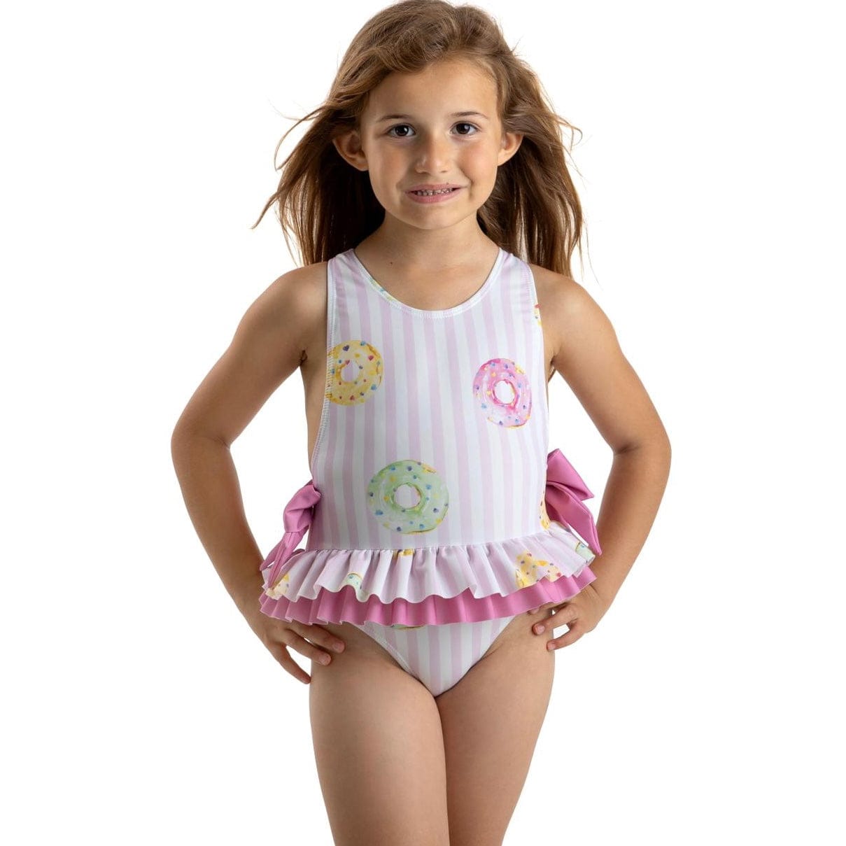 MEIA PATA -  Pink Doughnut Print Acapulco Swimsuit - Pink