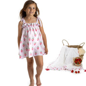 MEIA PATA - Pink Strawberry Beach Dress - Pink