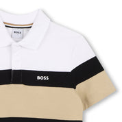BOSS - Colour Block Polo Short Set - Black