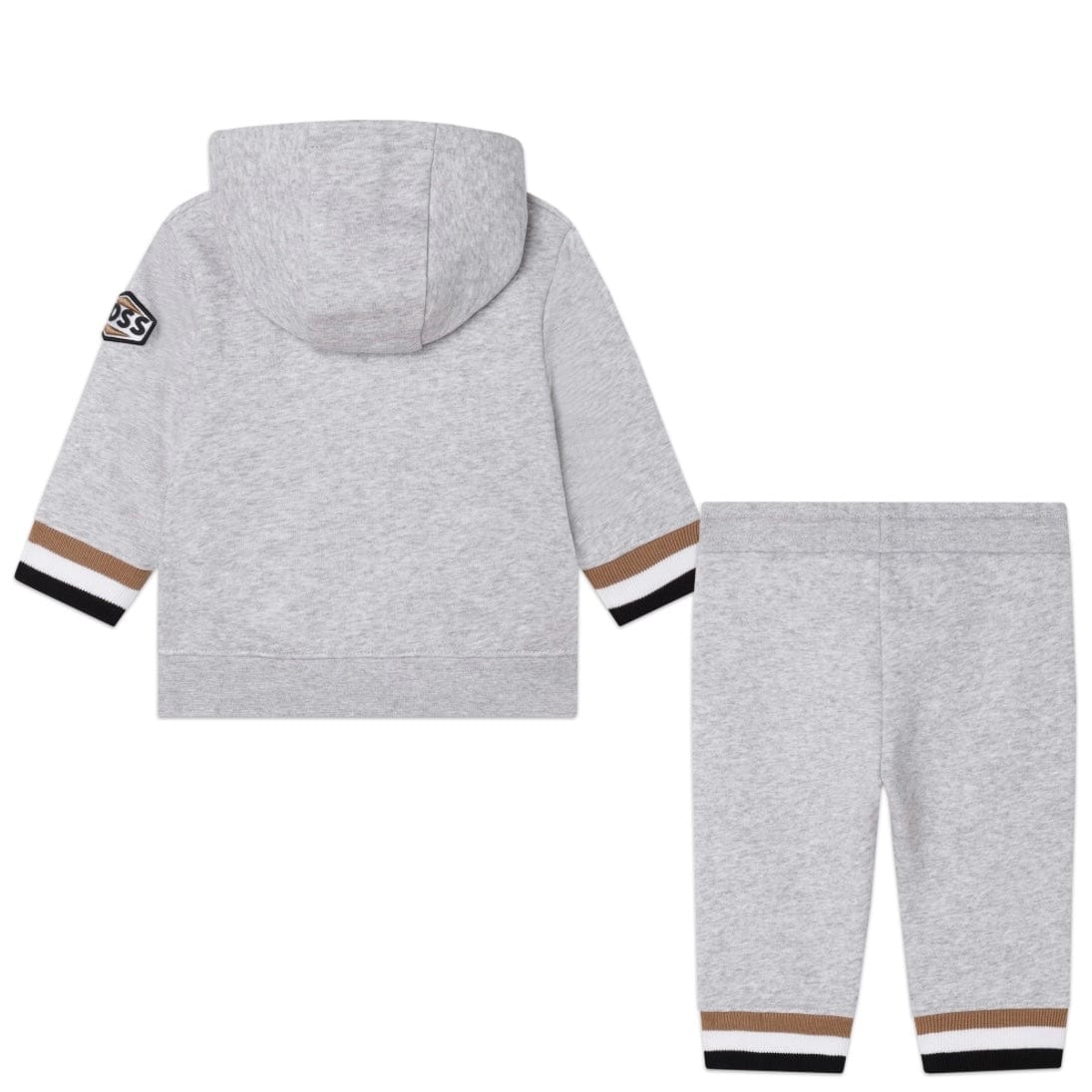 BOSS - Toddler Zip Hoodie Tracksuit  -  Greyo