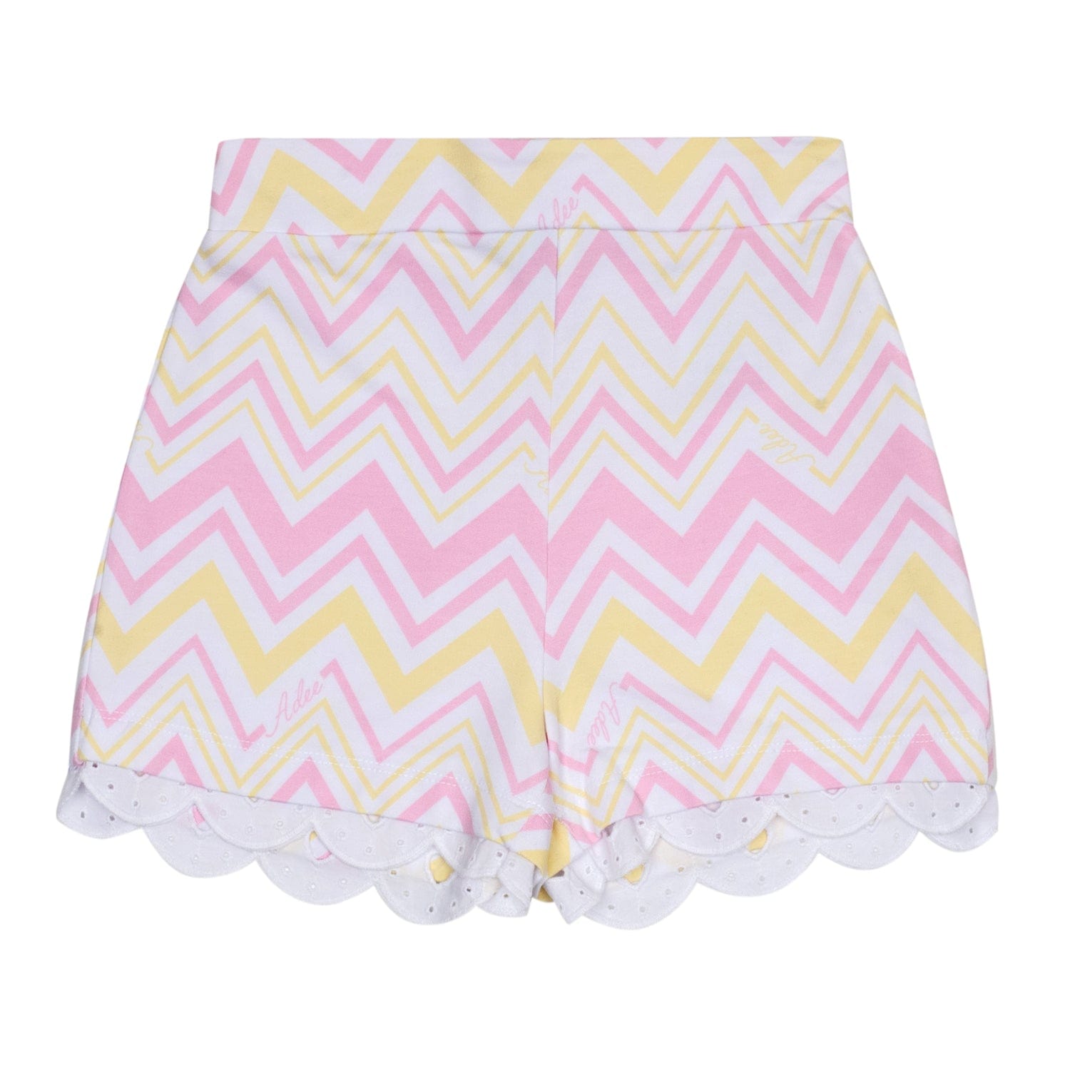 A DEE - Lia Chic Chevron Short Set - Lemon